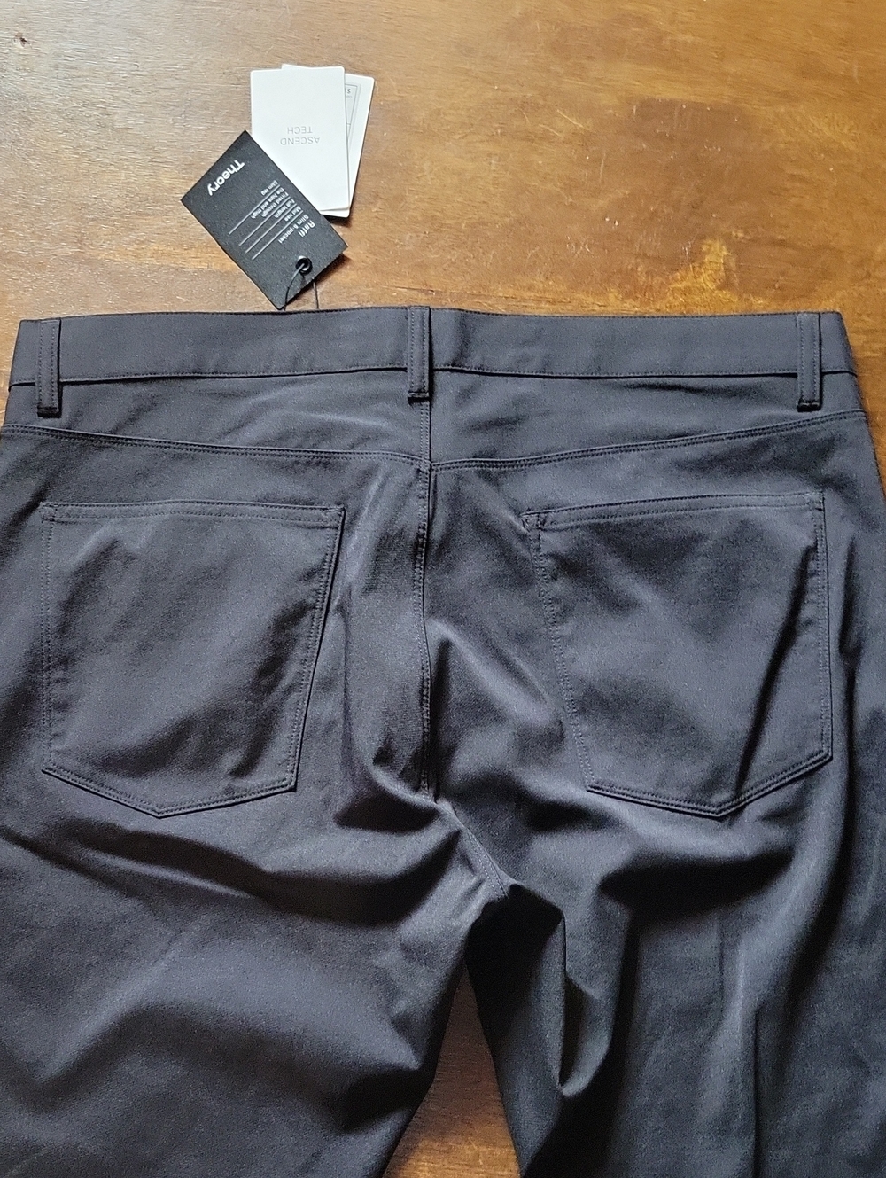 NWT Theory Men's Raffi Slim Fit 5 Pocket Pant in Neoteric Twill Black 36 - Picture 6 of 8
